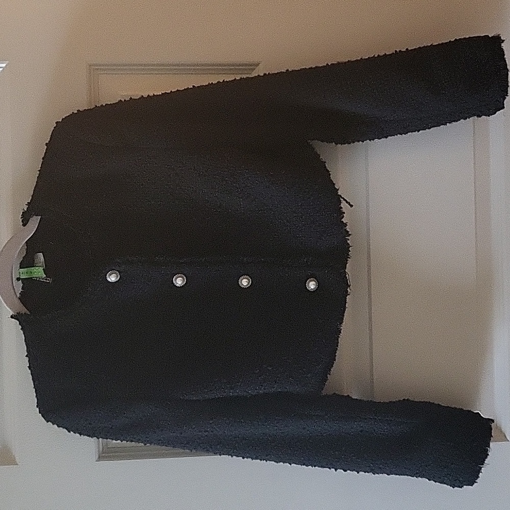 H&M Cropped Bouclé-weave Jacket